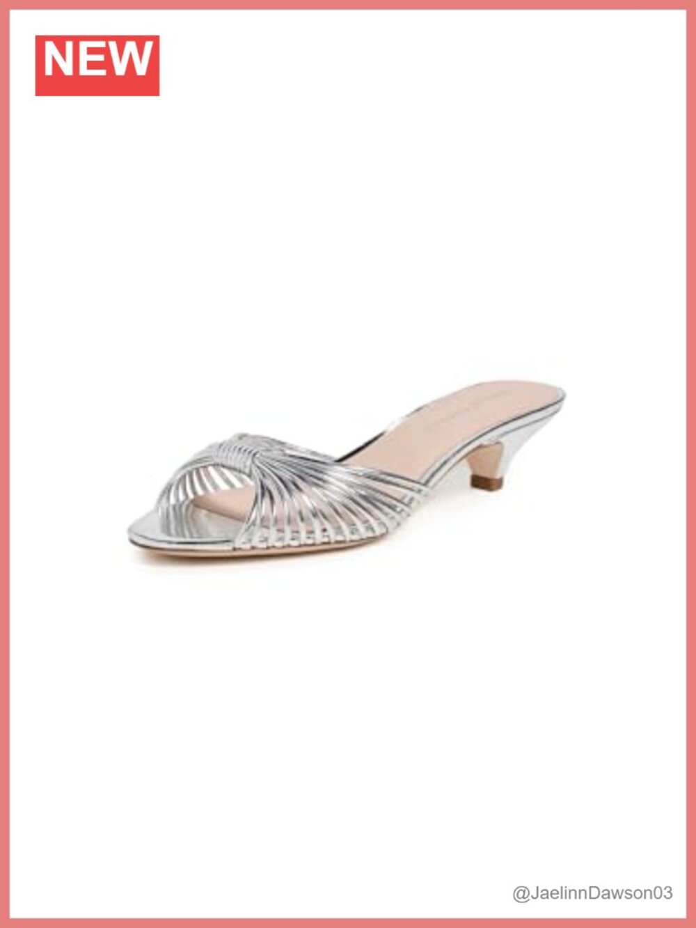 Strappy Kitten Heel Sandals Leather Slip On Dressy Heels
